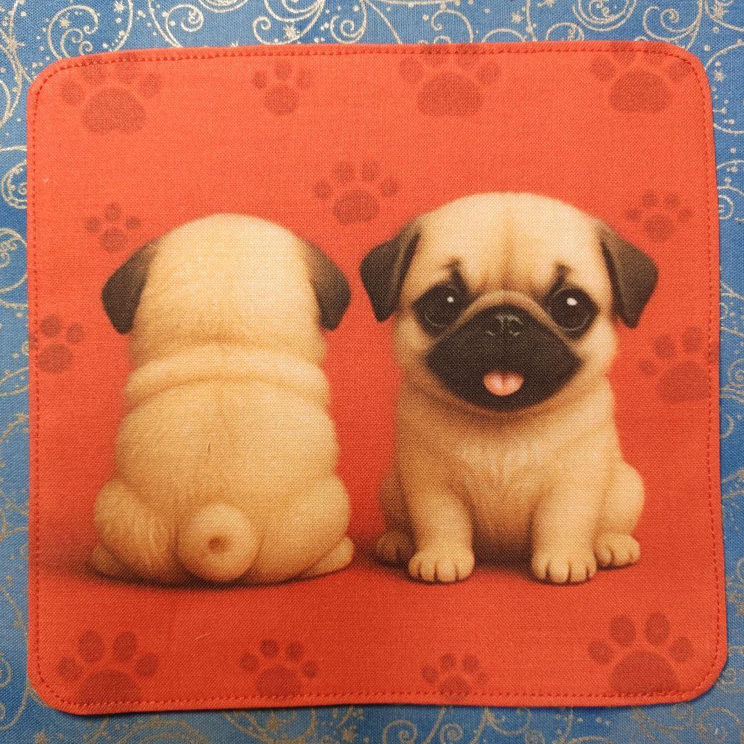 アロママ　ハンカチ　ダックス柄　16枚