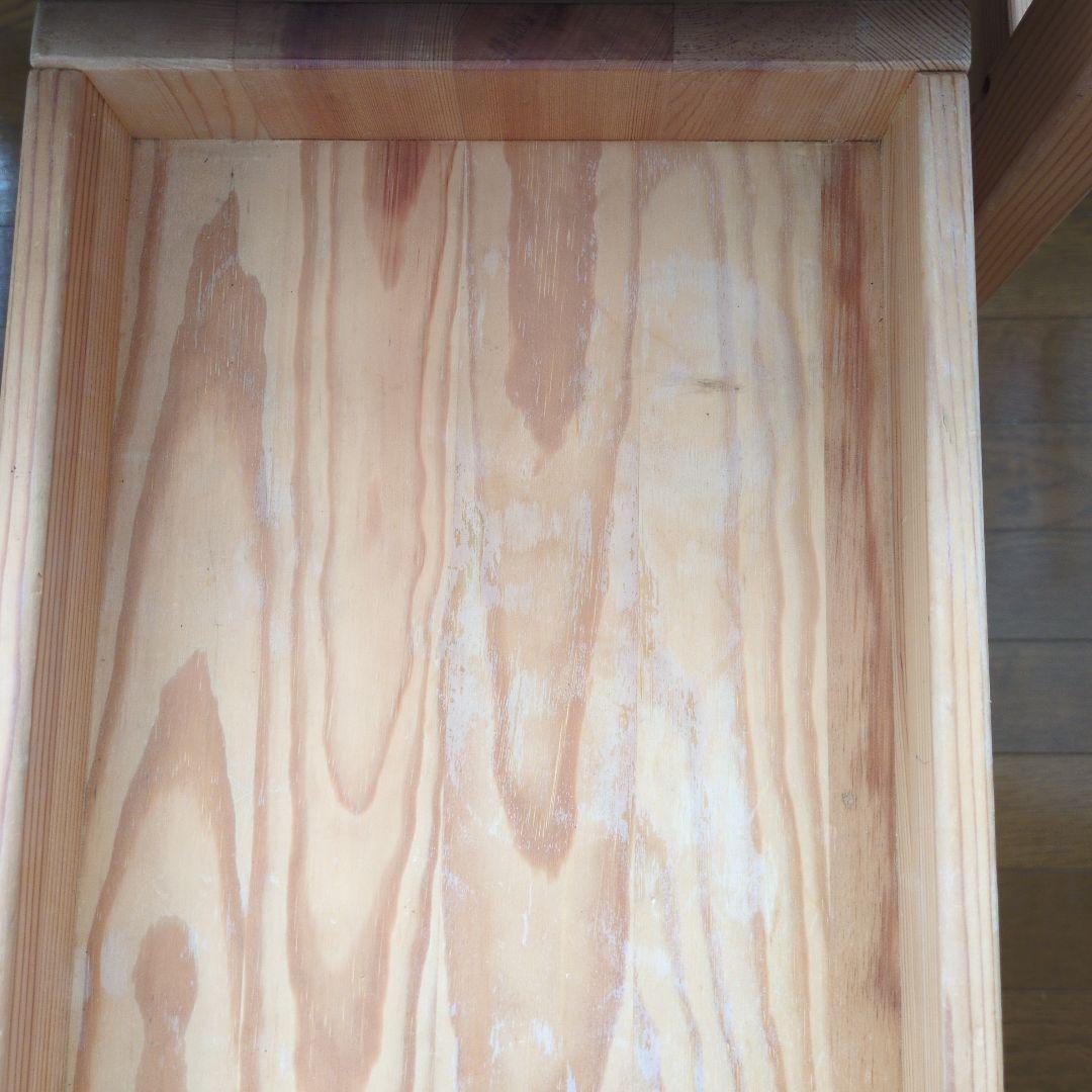 【たのメル便送料込】無印良品 パイン材デスク デスクワゴンセット 学習机