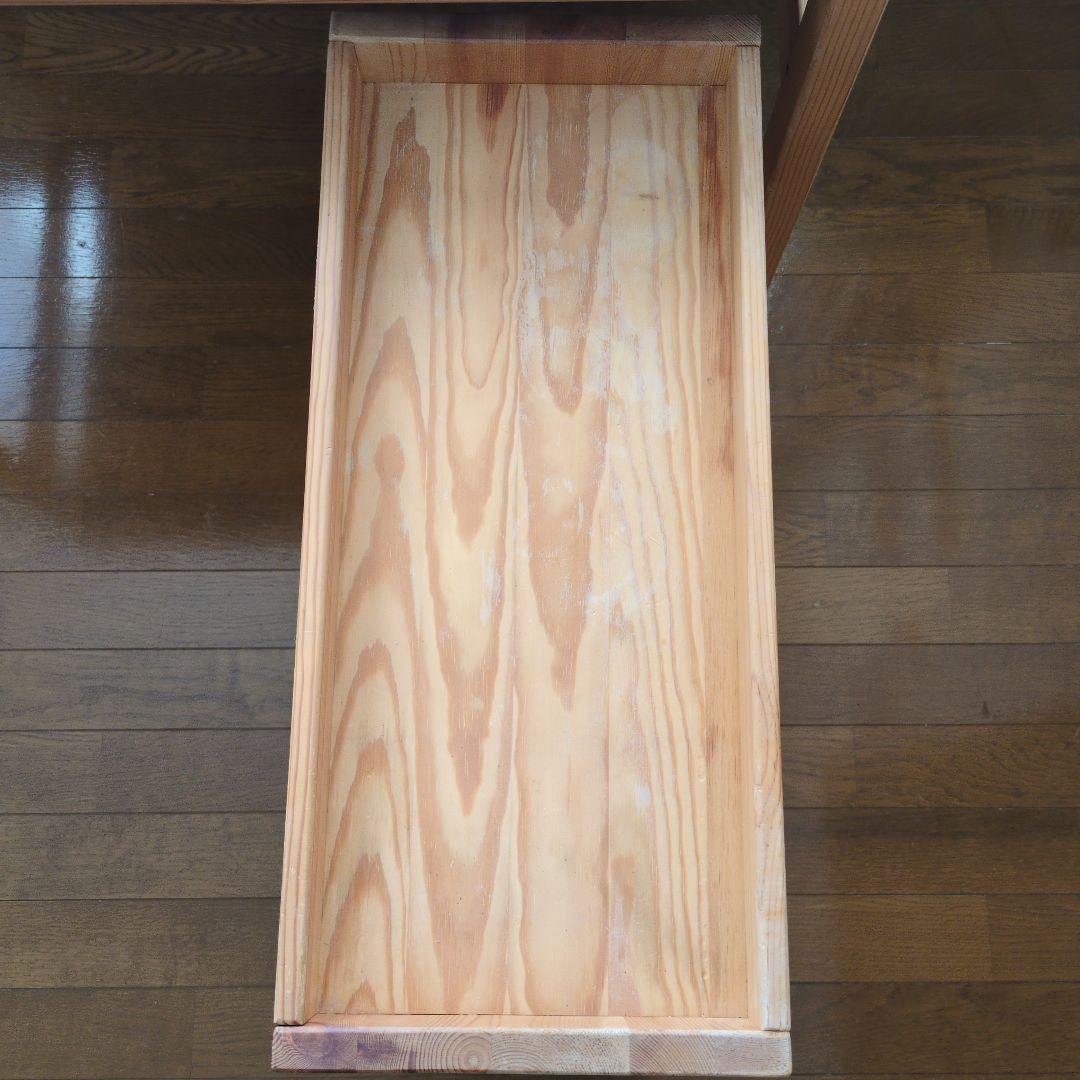 【たのメル便送料込】無印良品 パイン材デスク デスクワゴンセット 学習机