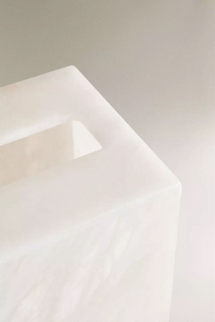 美品　Zara アラバスター　ティッシュボックス　大理石