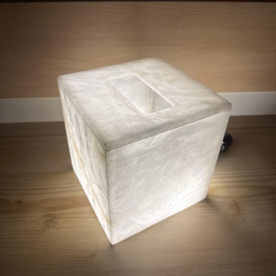 美品　Zara アラバスター　ティッシュボックス　大理石