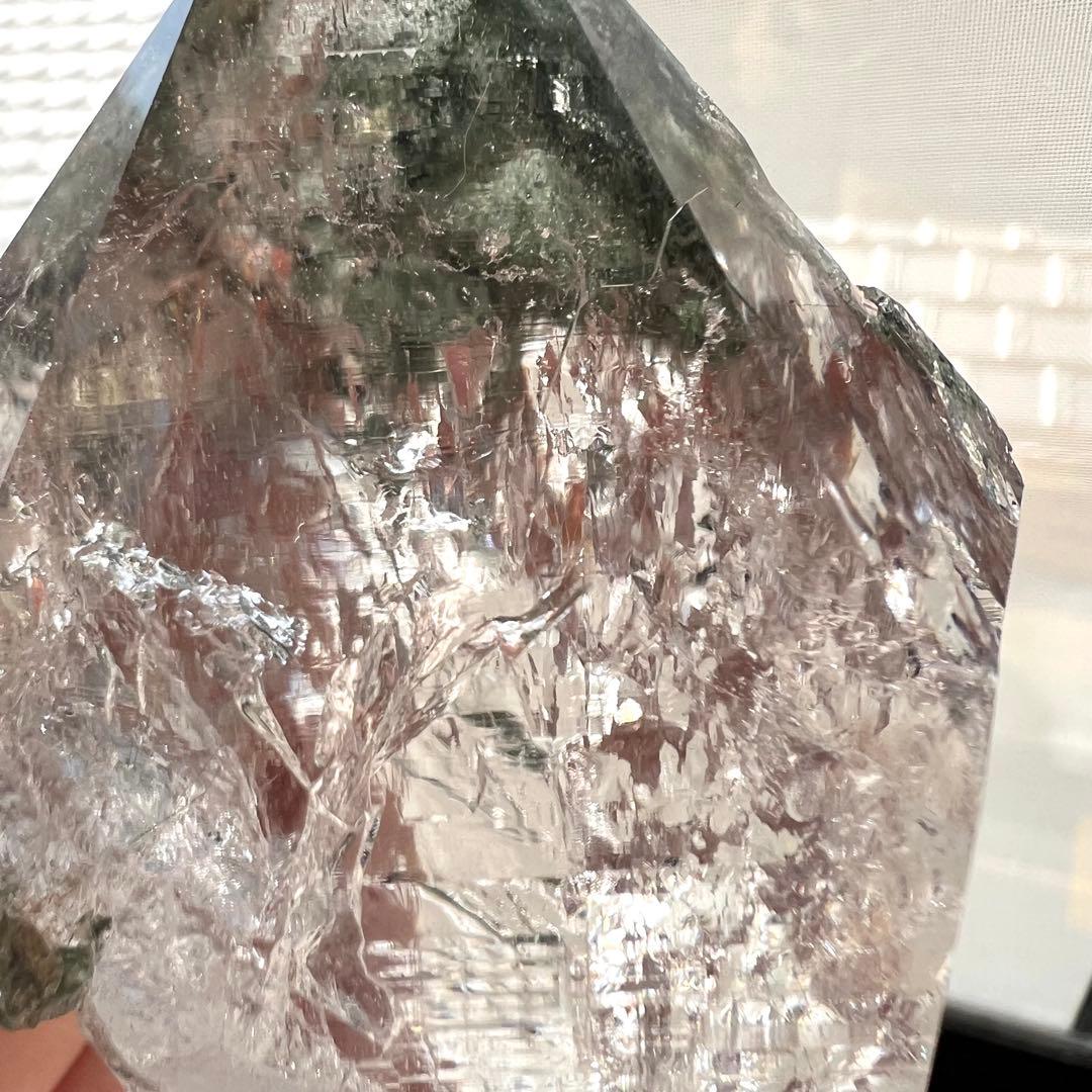 希少　ヒマラヤ　マニハール産　クローライト入り水晶　高透明　　2