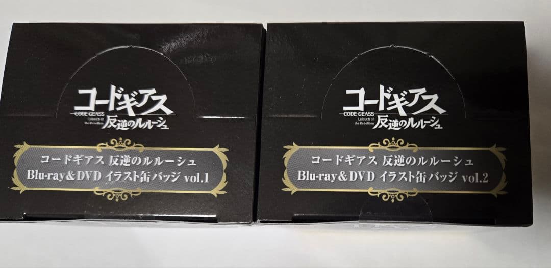 コードギアス　反逆のルルーシュ　缶バッジ3箱(2点欠)