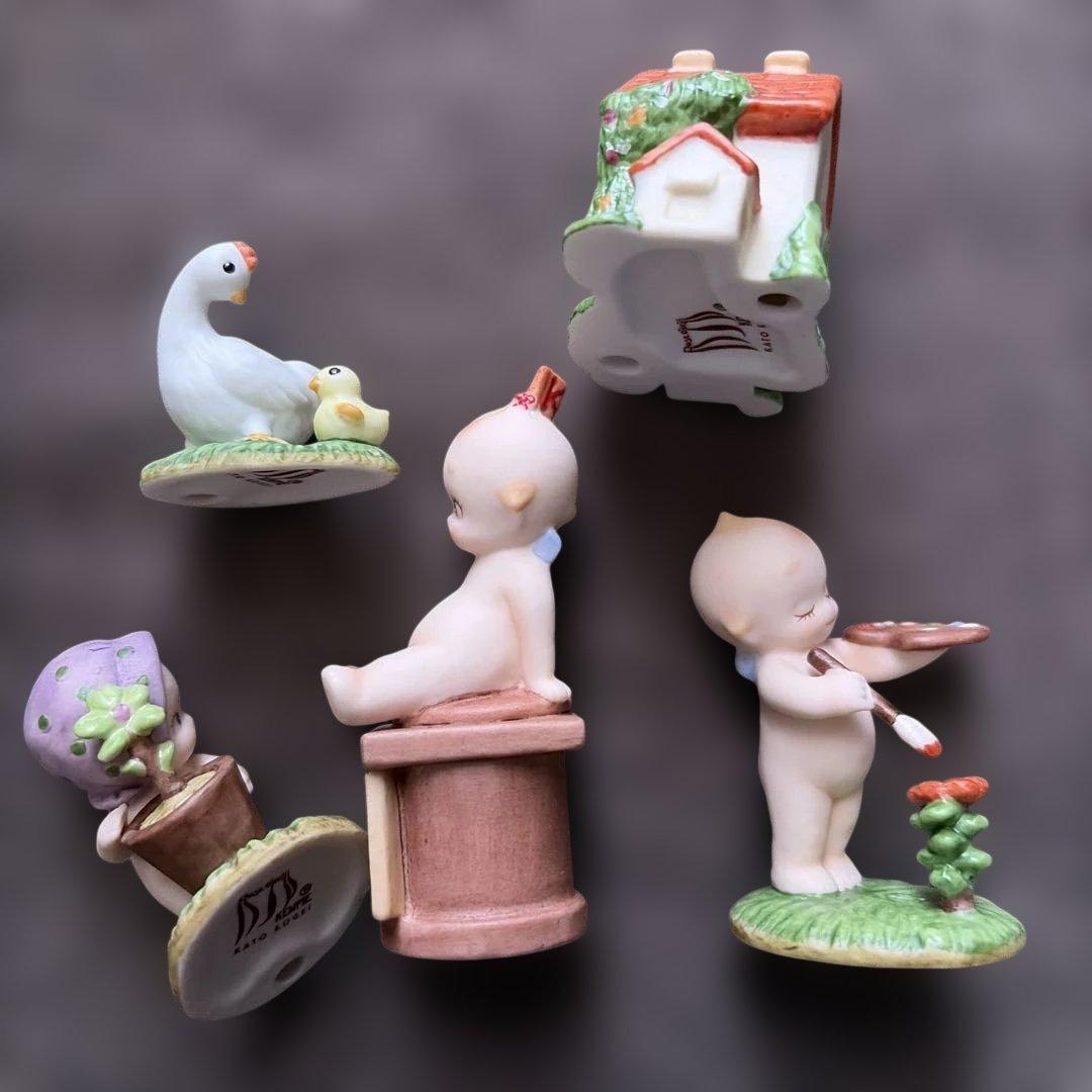 ローズオニール キューピーとお化け屋敷の巻 置物 加藤工芸 フィギュア グッズ