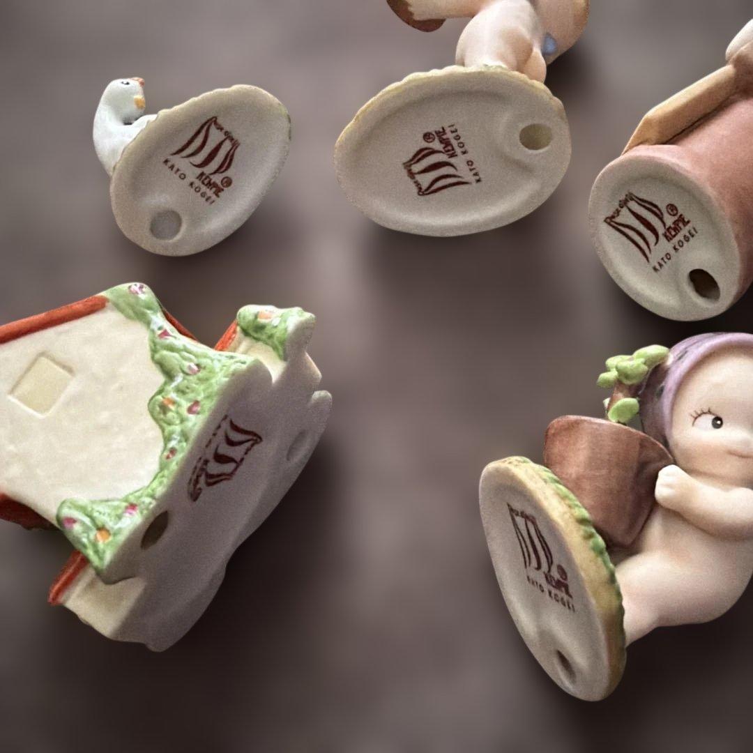 ローズオニール キューピーとお化け屋敷の巻 置物 加藤工芸 フィギュア グッズ