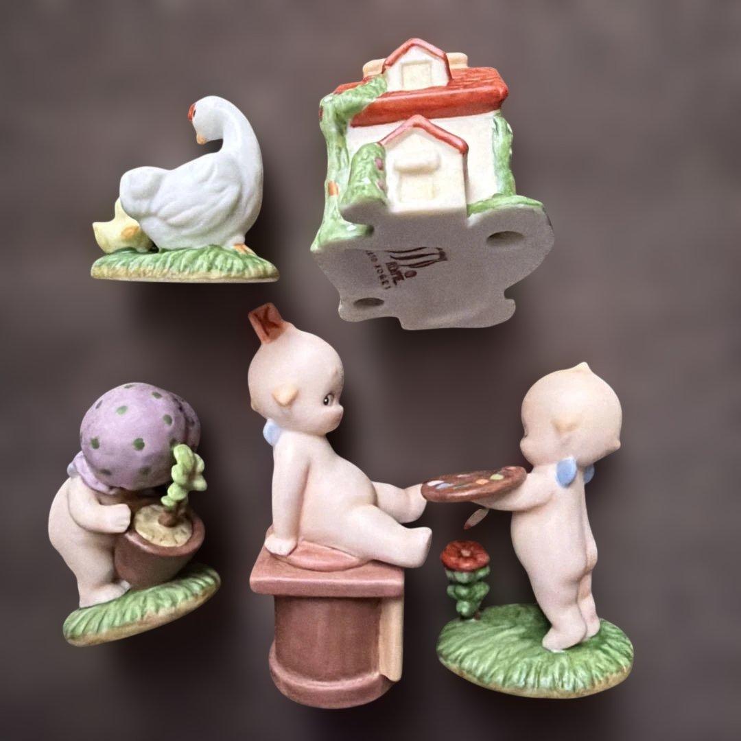 ローズオニール キューピーとお化け屋敷の巻 置物 加藤工芸 フィギュア グッズ