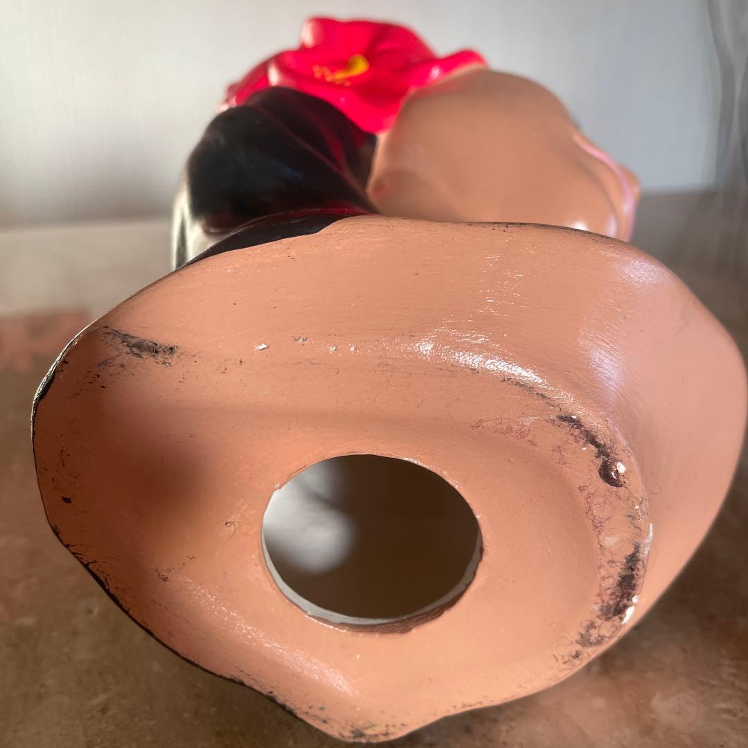 ハワイアン フラヘッド フラバスト フラガール　置物　陶器