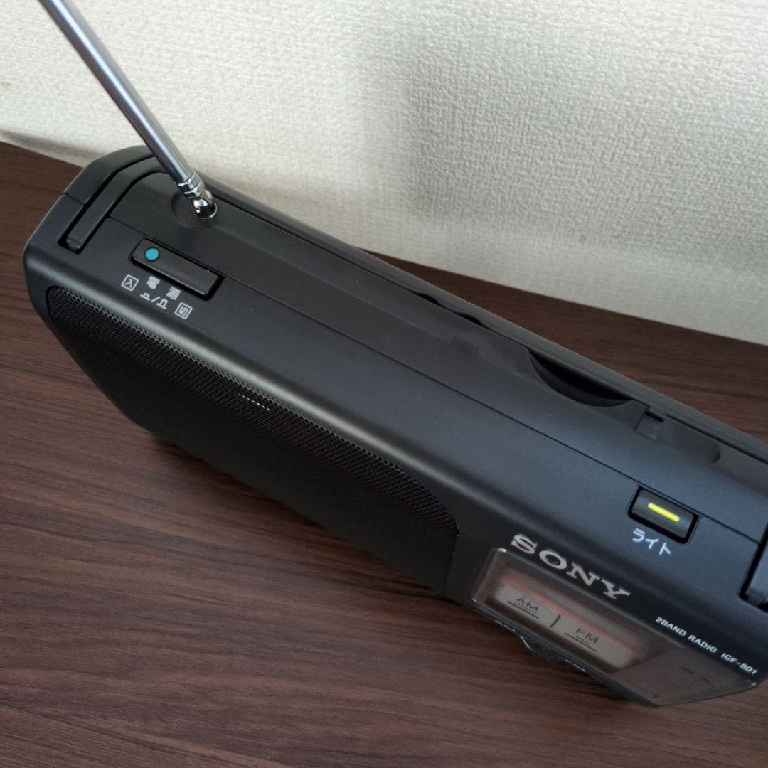 【美品】SONY ・ラジオ ICF-801 AM/FM ワイドFM対応日本製