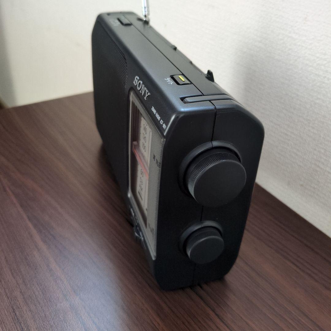 【美品】SONY ・ラジオ ICF-801 AM/FM ワイドFM対応日本製