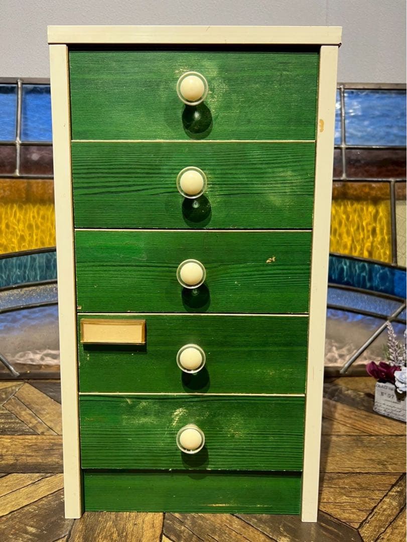 小物入れ 小引き出し レトロポップ 昭和レトロ 当時物 インテリア アンティーク