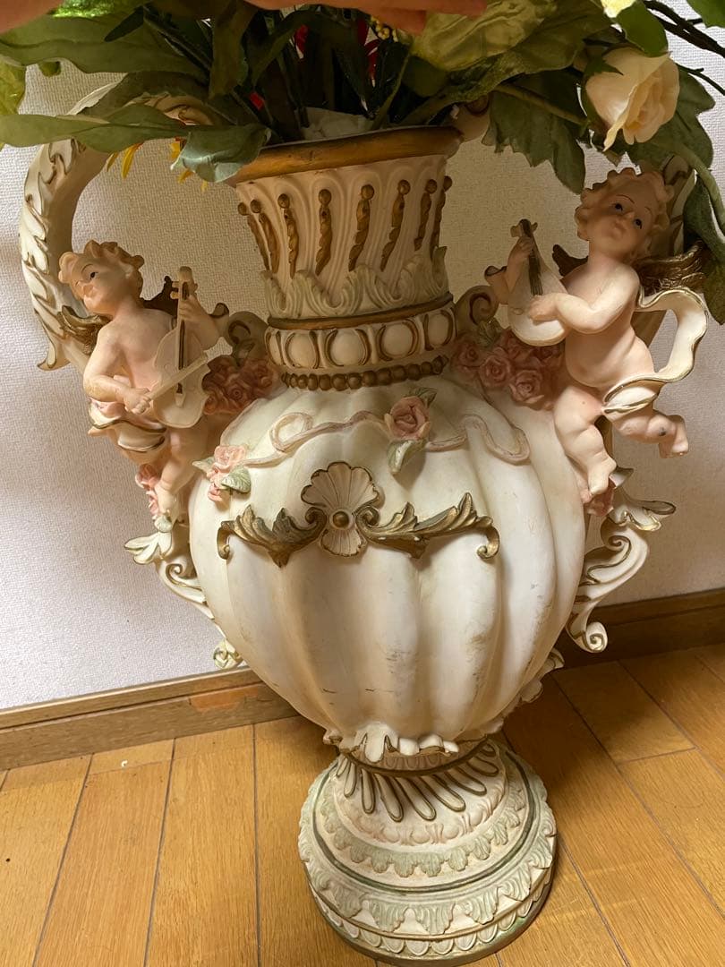 豪華 造花 アートフラワー アレンジメント 大型 花瓶付き インテリア