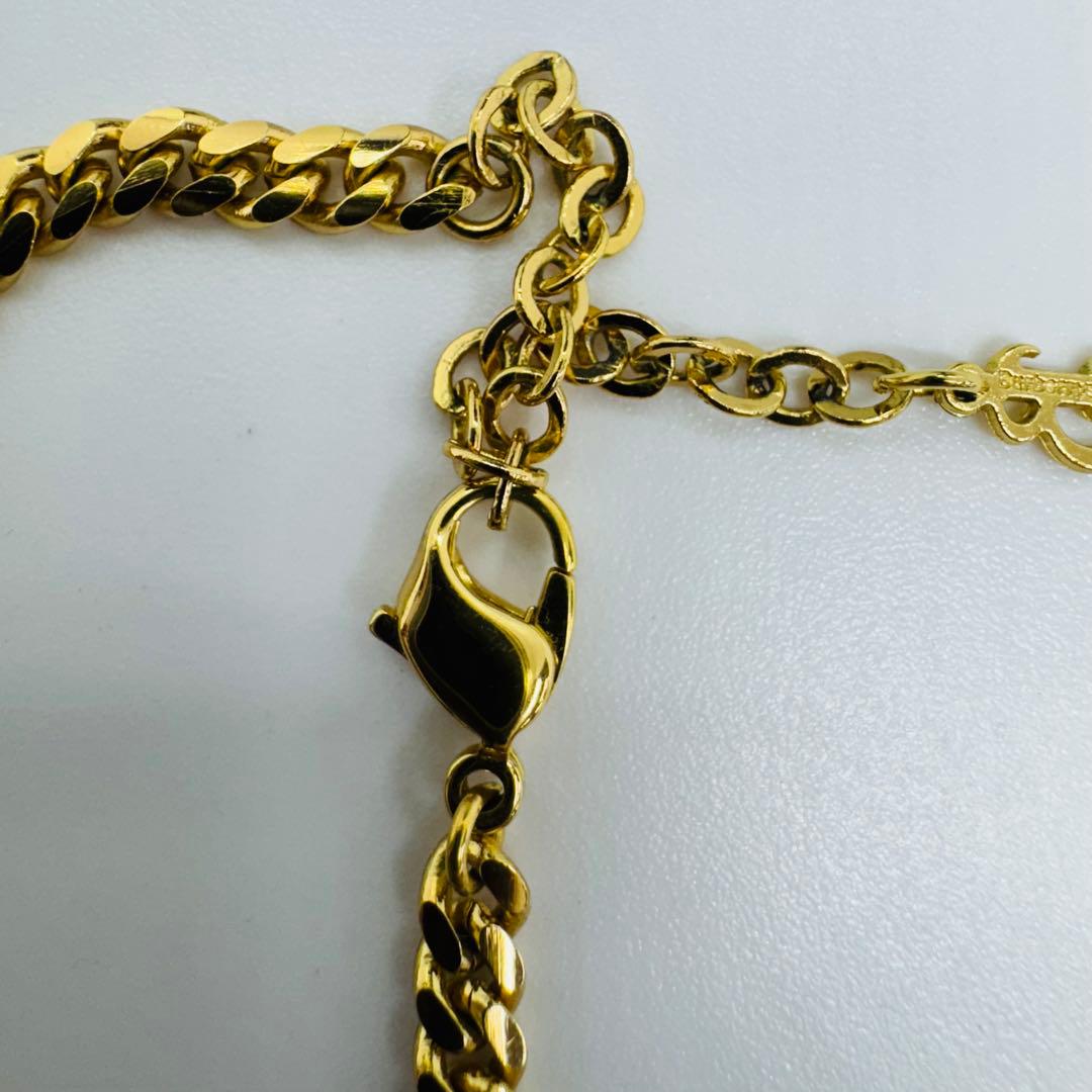 ✨BURBERRY✨バーバリー✨ゴールド✨ラインストーン✨ネックレス✨
