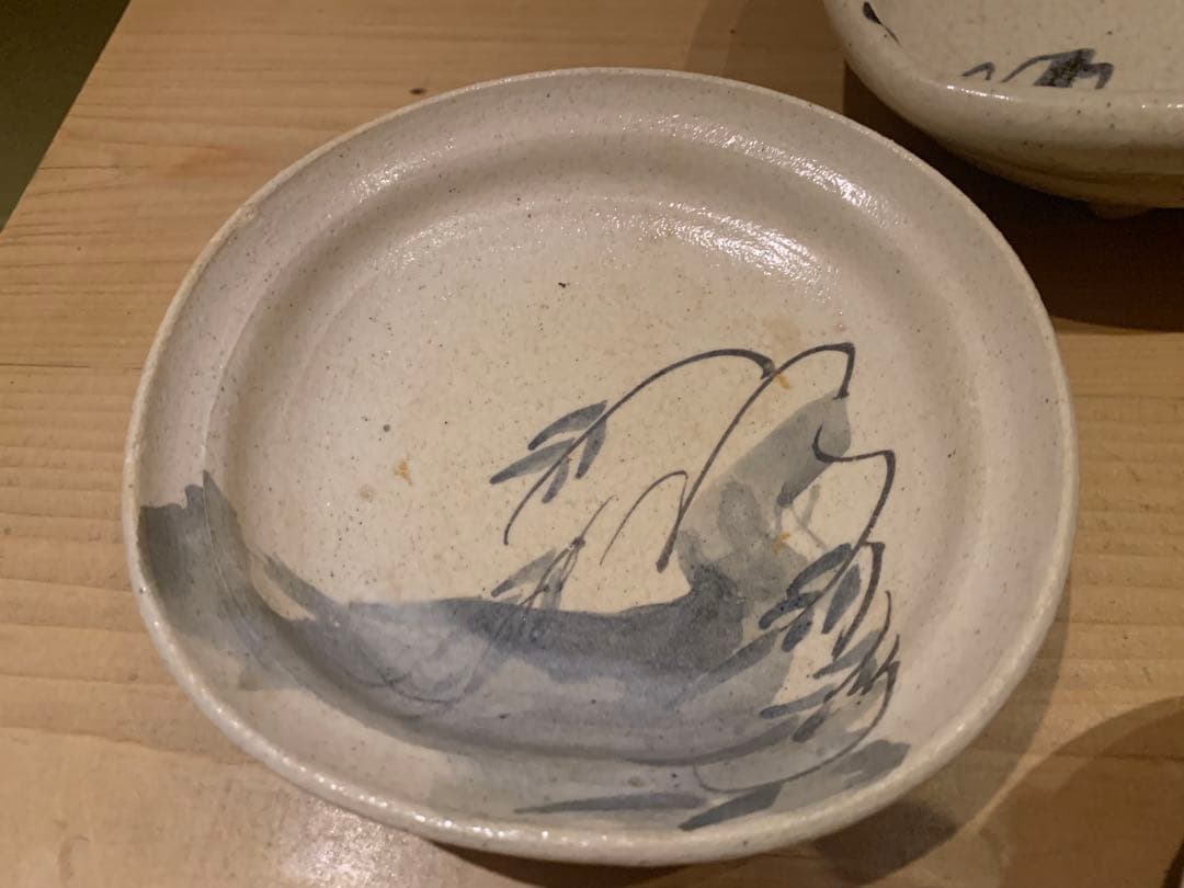須賀文子 志野向付 5客組 セット（絵替わり）