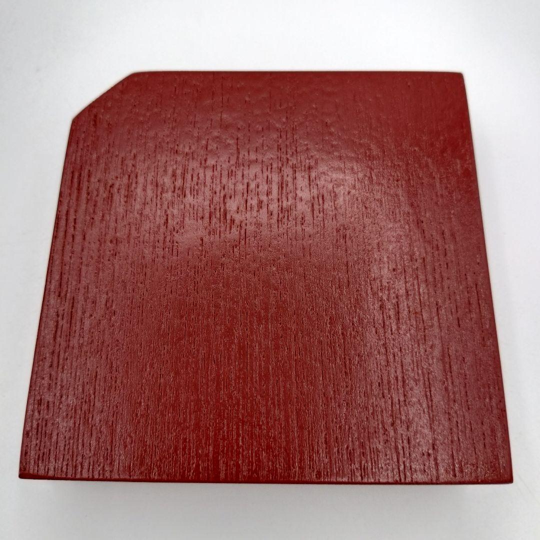 a93　松花堂弁当　柿合　黒塗　５客　内皿2種類付　茶道　懐石　松華堂