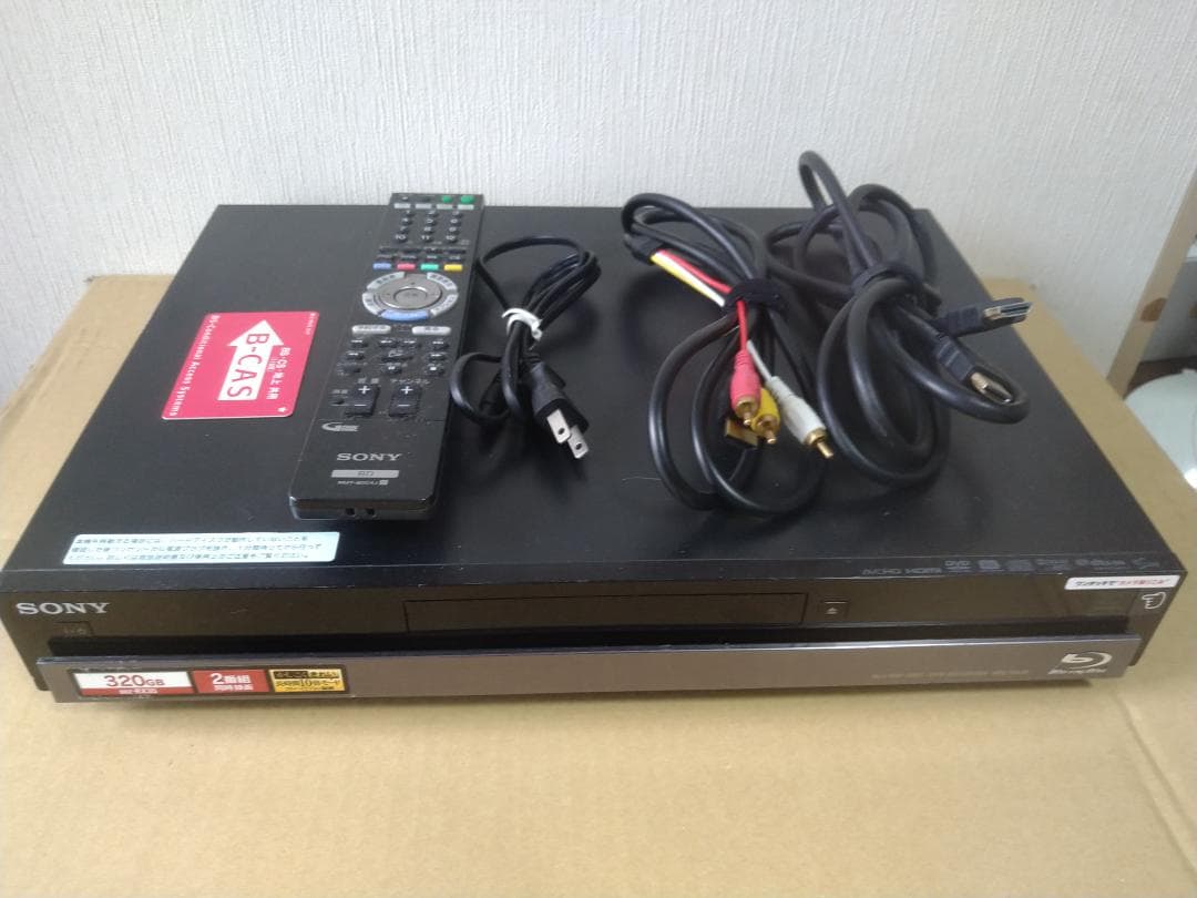SONY BDレコーダー BDZ-RX35 1TB換装済み 純正リモコン付き