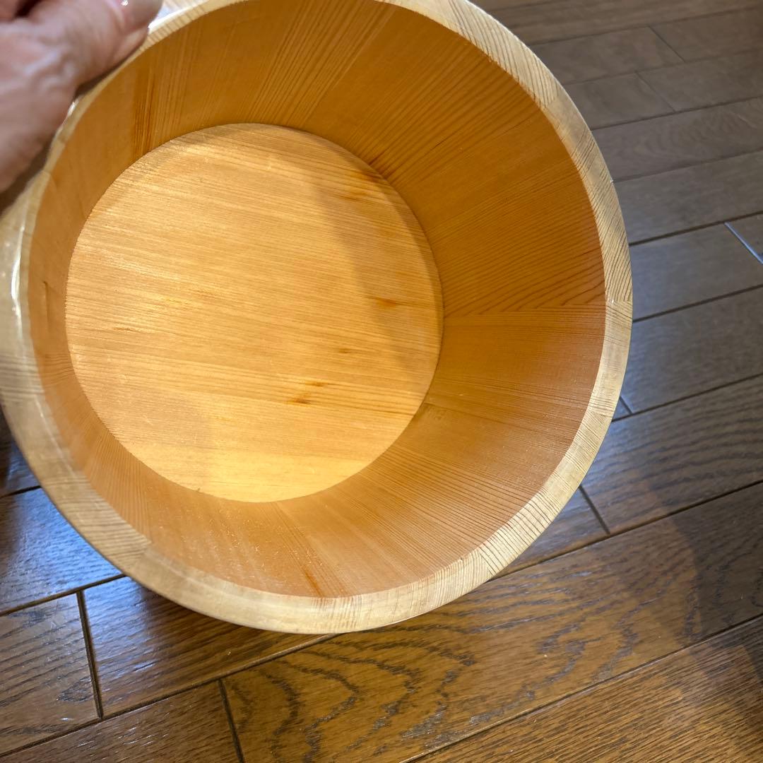 新品保管品　フィルム付　お櫃　江戸びつ 日本橋　木屋　5合　少々難あり