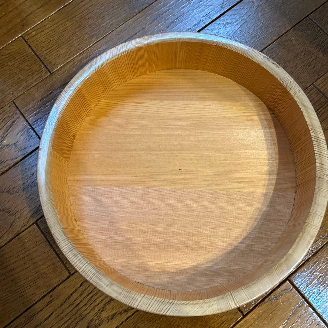 新品保管品　フィルム付　お櫃　江戸びつ 日本橋　木屋　5合　少々難あり