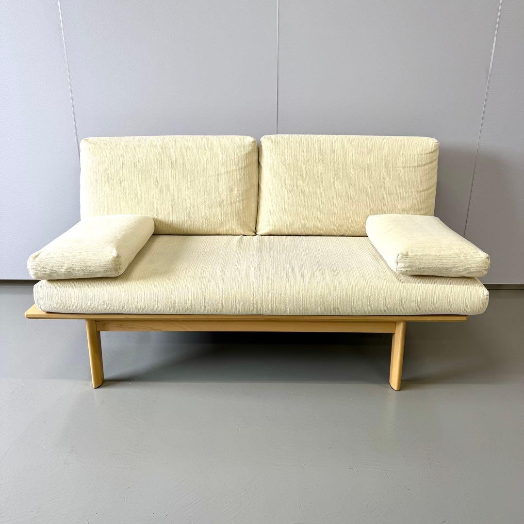 【中古良品★配送0円～】カリモク 2人掛けソファ WG3012 オーダーカバー