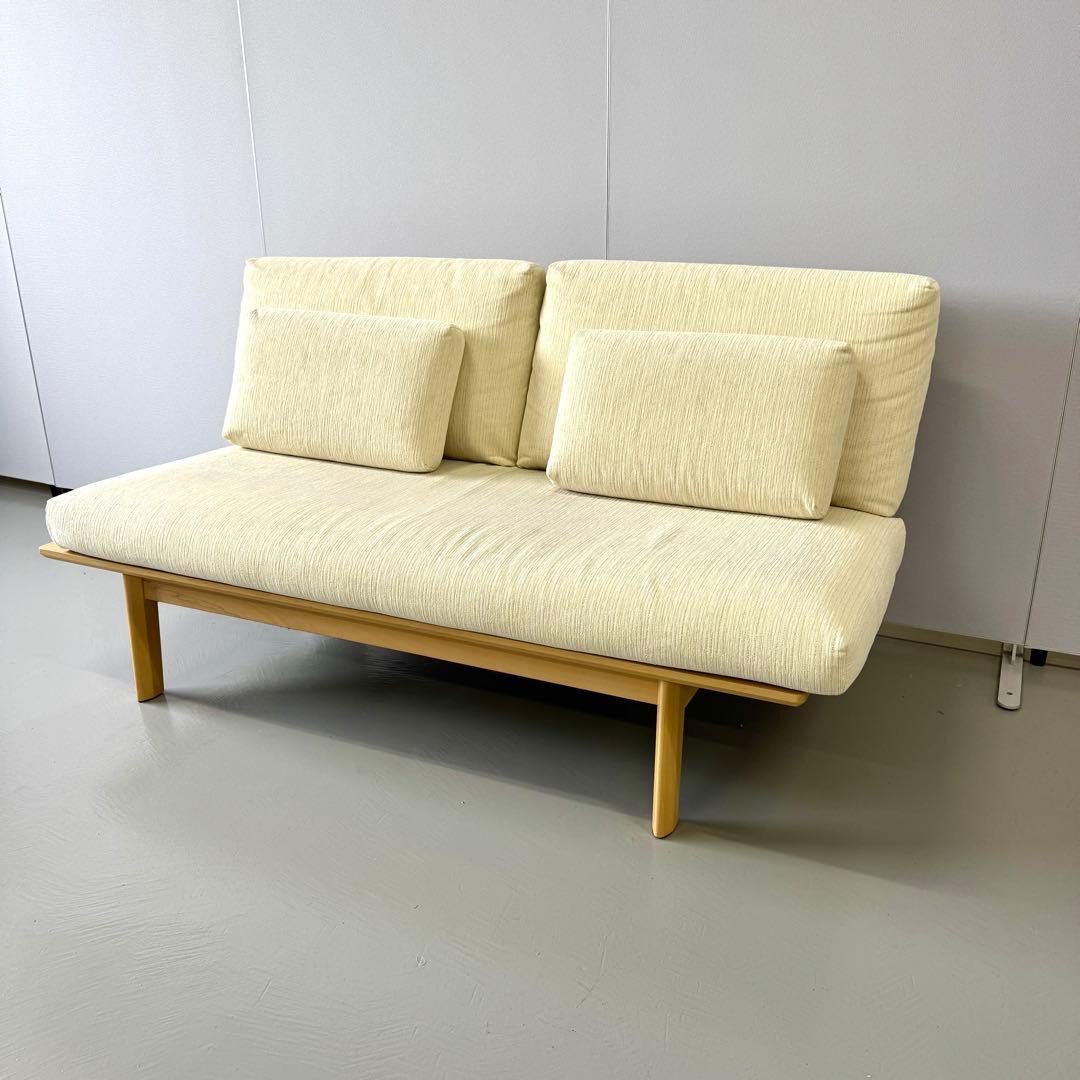 【中古良品★配送0円～】カリモク 2人掛けソファ WG3012 オーダーカバー