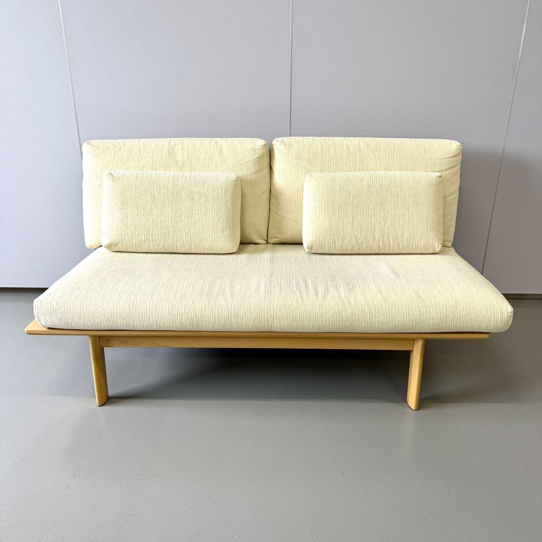 【中古良品★配送0円～】カリモク 2人掛けソファ WG3012 オーダーカバー