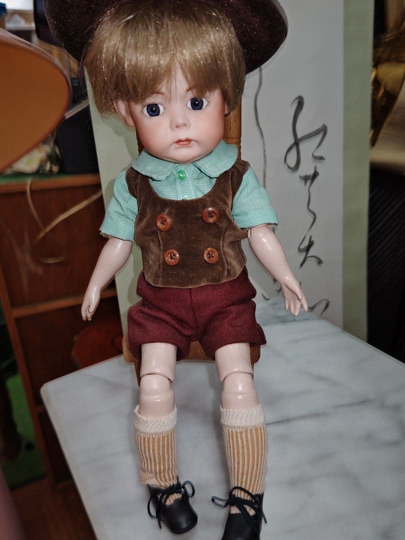 貴重な男の子　ハンドメイドビスクドール、男の子