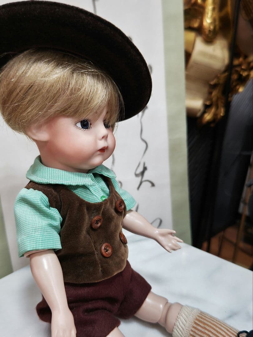 貴重な男の子　ハンドメイドビスクドール、男の子
