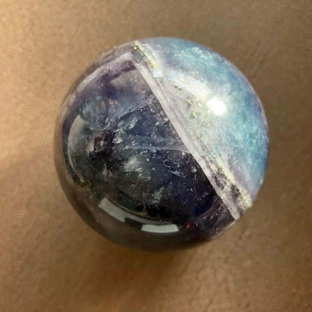 パイライトインフローライト スフィア　天然石