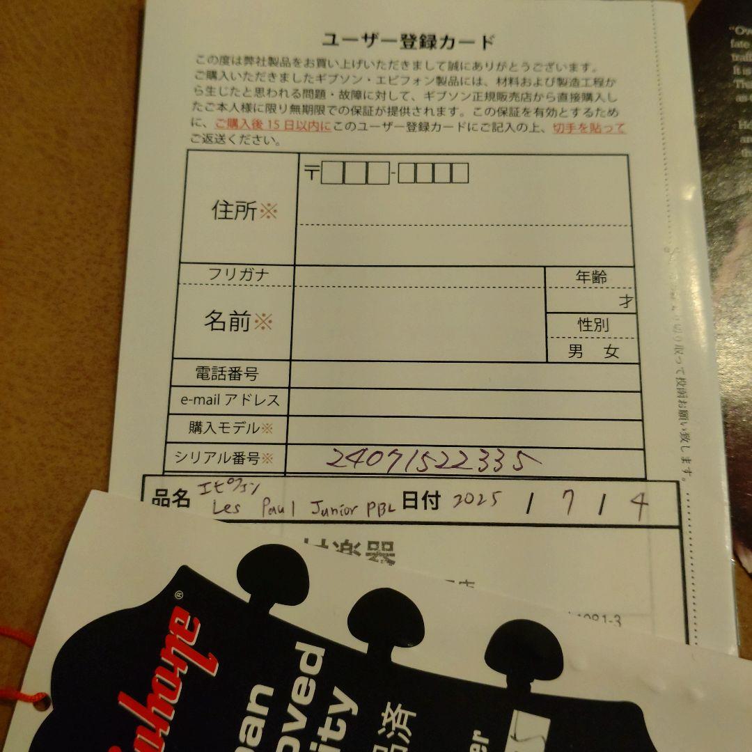 Epiphone レスポールジュニア Inspired byGibson