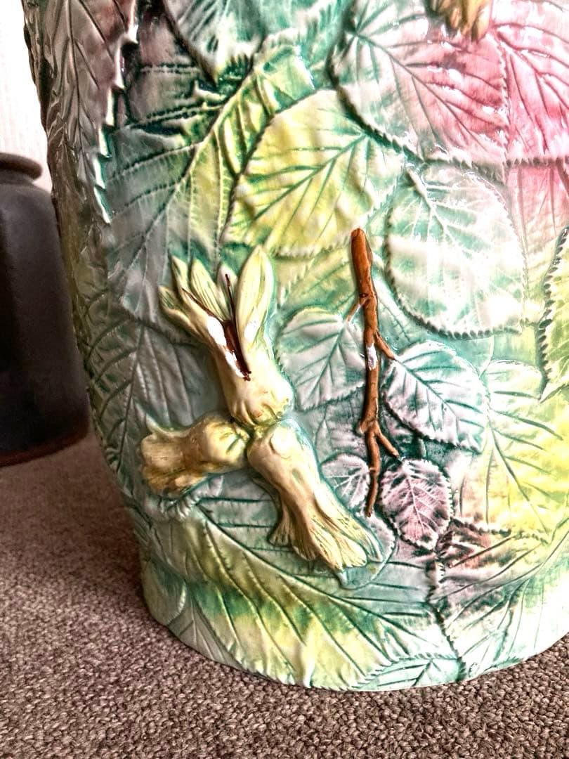 D’main イタリア製　陶器　玄関飾り　傘立て　大