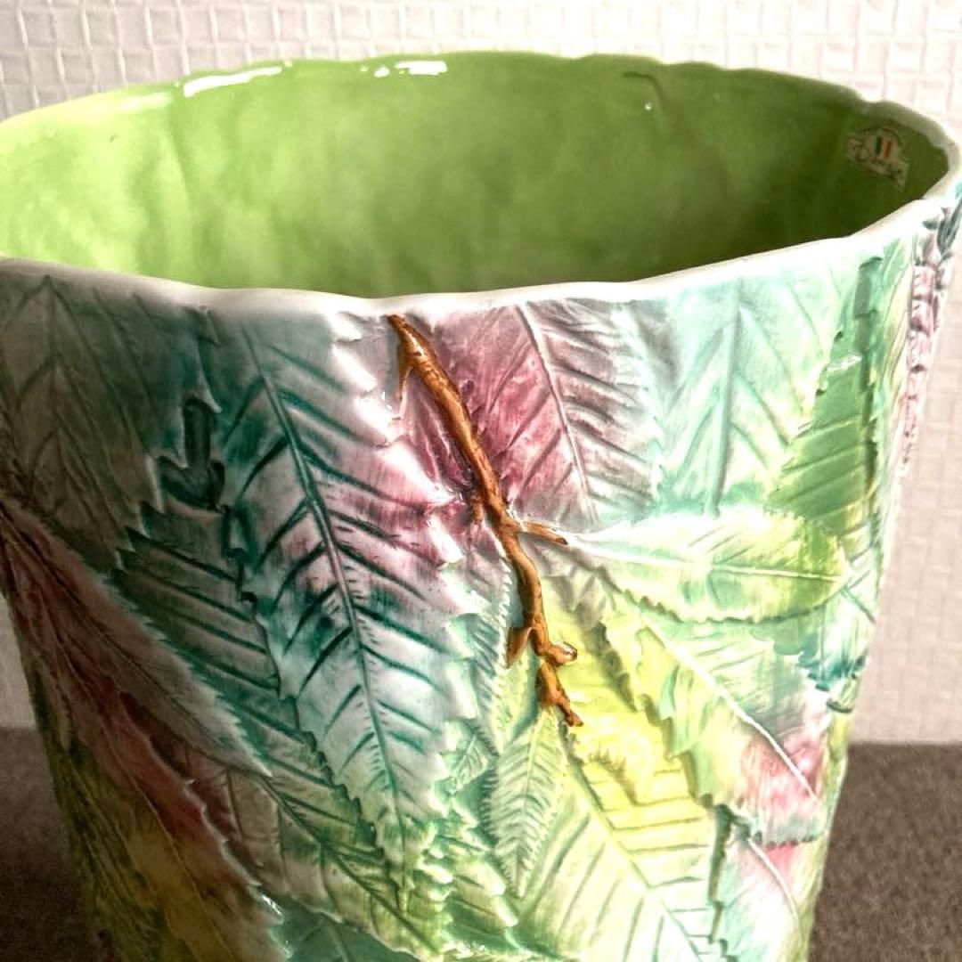 D’main イタリア製　陶器　玄関飾り　傘立て　大