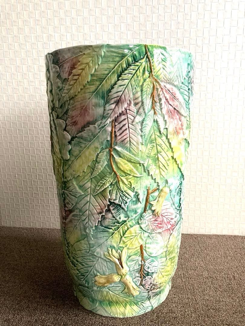 D’main イタリア製　陶器　玄関飾り　傘立て　大