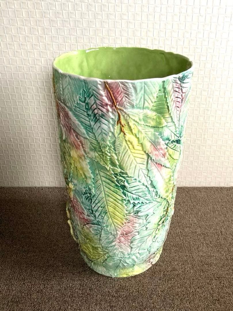 D’main イタリア製　陶器　玄関飾り　傘立て　大