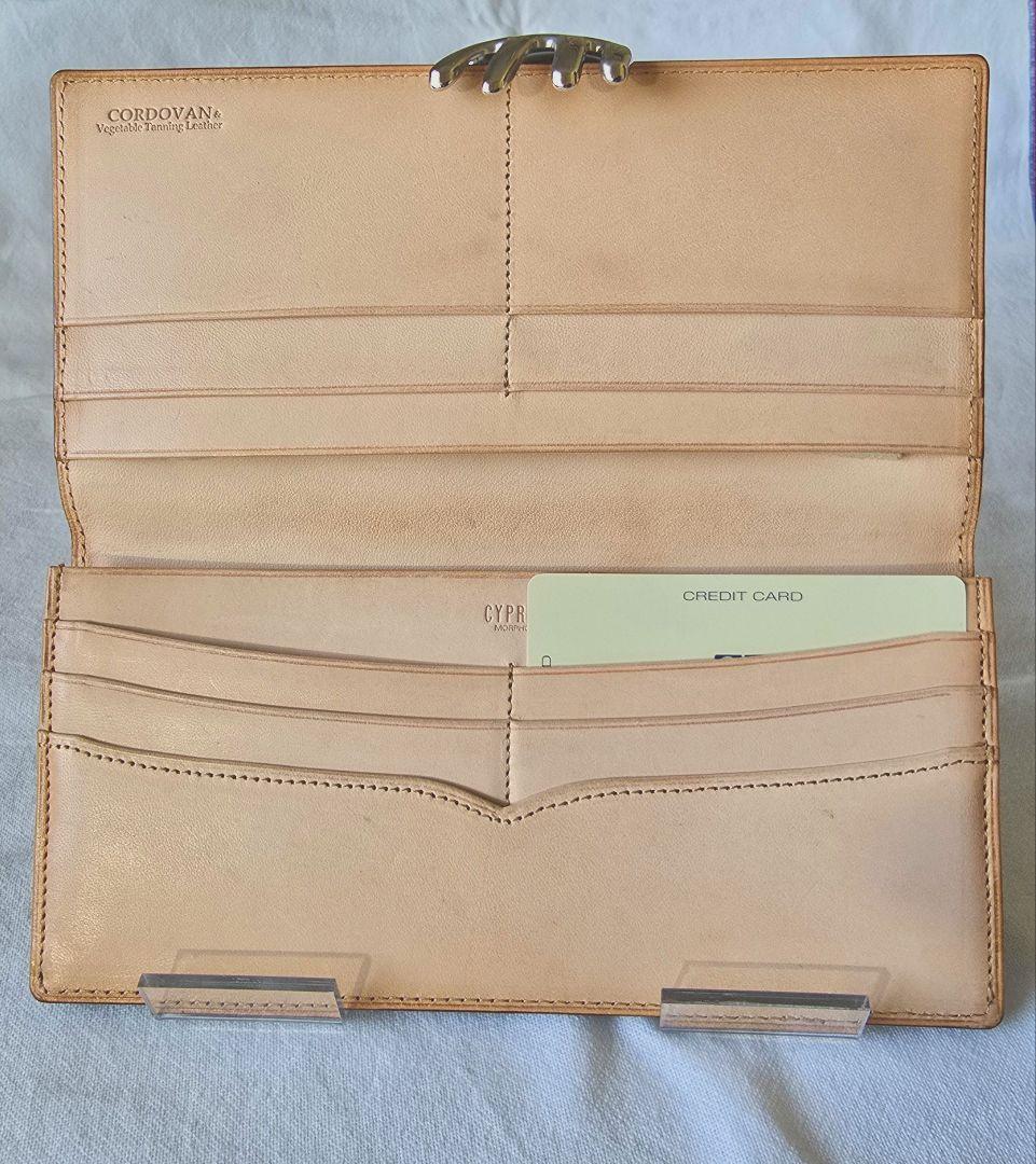 オイルシェルコードバン ウォレット 「 CYPRYS 」バーガンディ