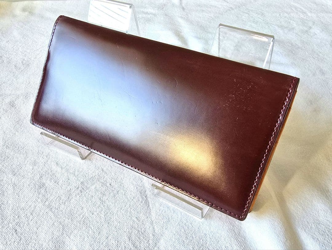 オイルシェルコードバン ウォレット 「 CYPRYS 」バーガンディ