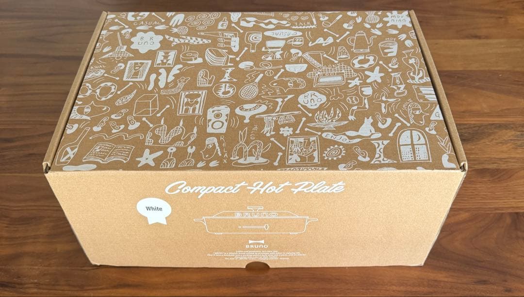 Bruno コンパクトホットプレート　白