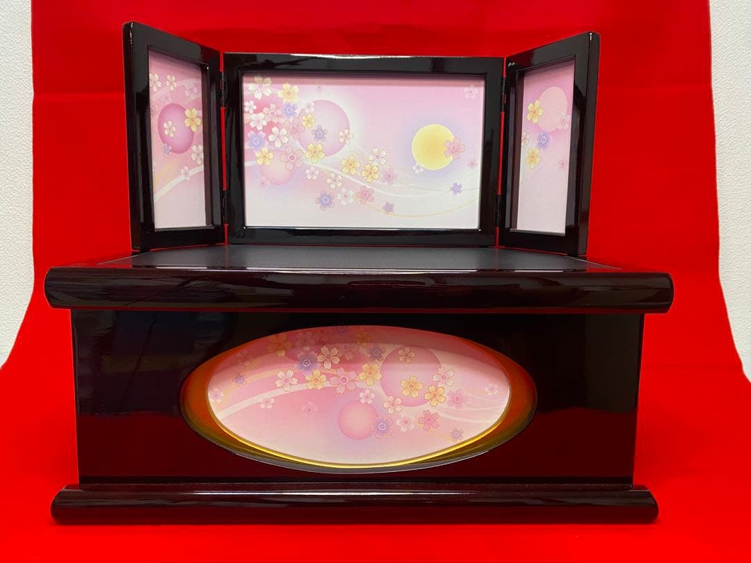 雛人形　親王飾り収納セット・頭　元光　作・間口約４５×奥行約２７×高さ約４０㎝