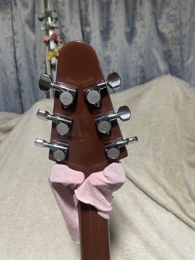 ステンレスジャンボフレット打替済 Bacchus FlyingV BFV-700