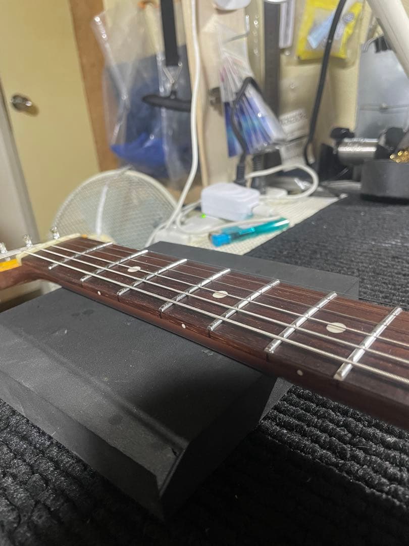 ステンレスジャンボフレット打替済 Bacchus FlyingV BFV-700