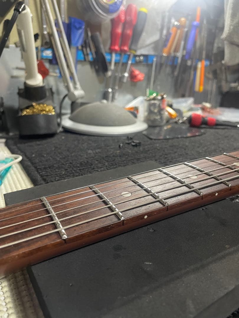 ステンレスジャンボフレット打替済 Bacchus FlyingV BFV-700