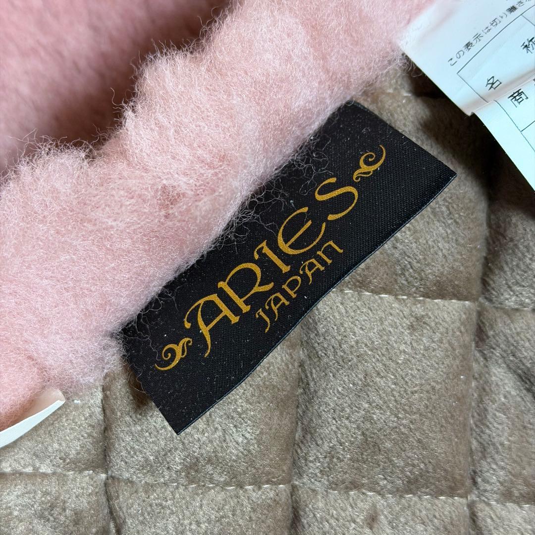 ダブル　東洋羽毛 ムートン 敷きパッド アリエス40 アンティークローズ タグ付