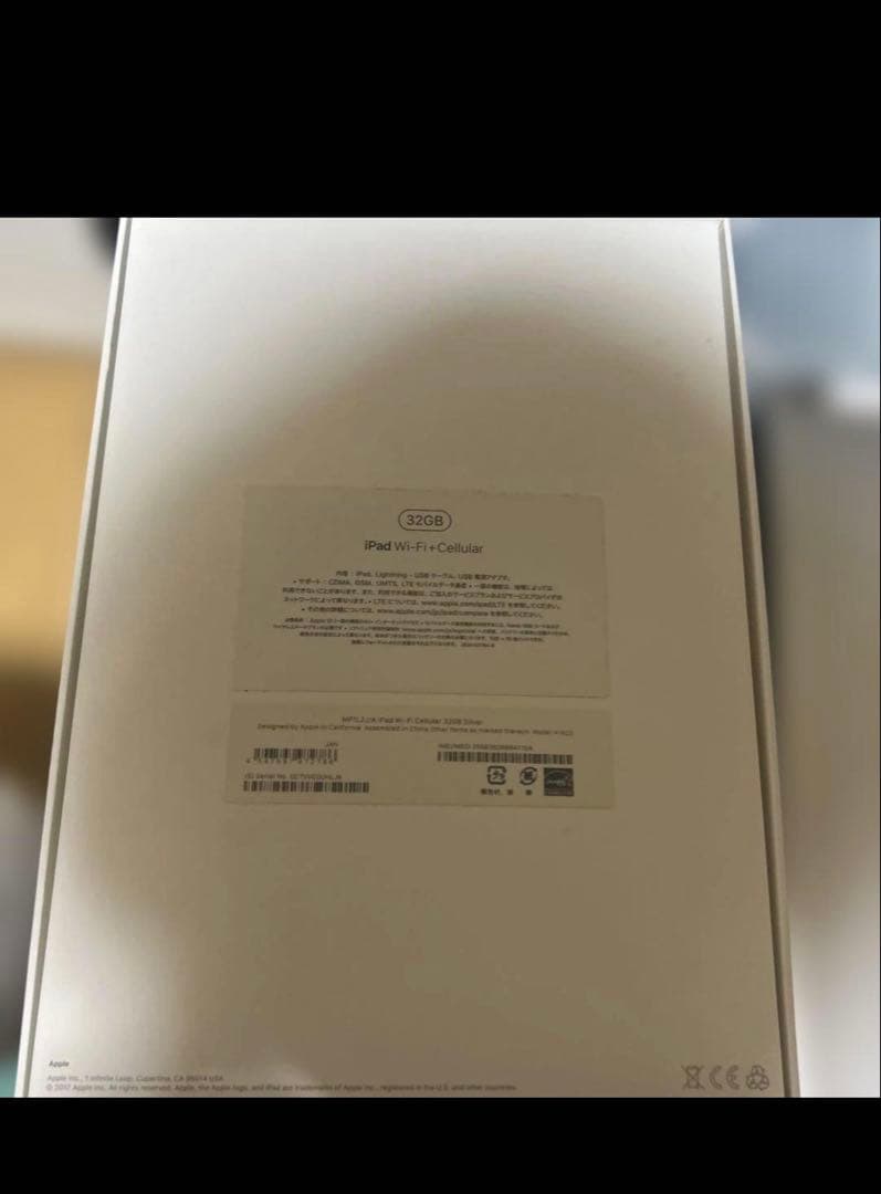 Apple iPad 第5世代シルバー 本体Wi-Fi + Cellular