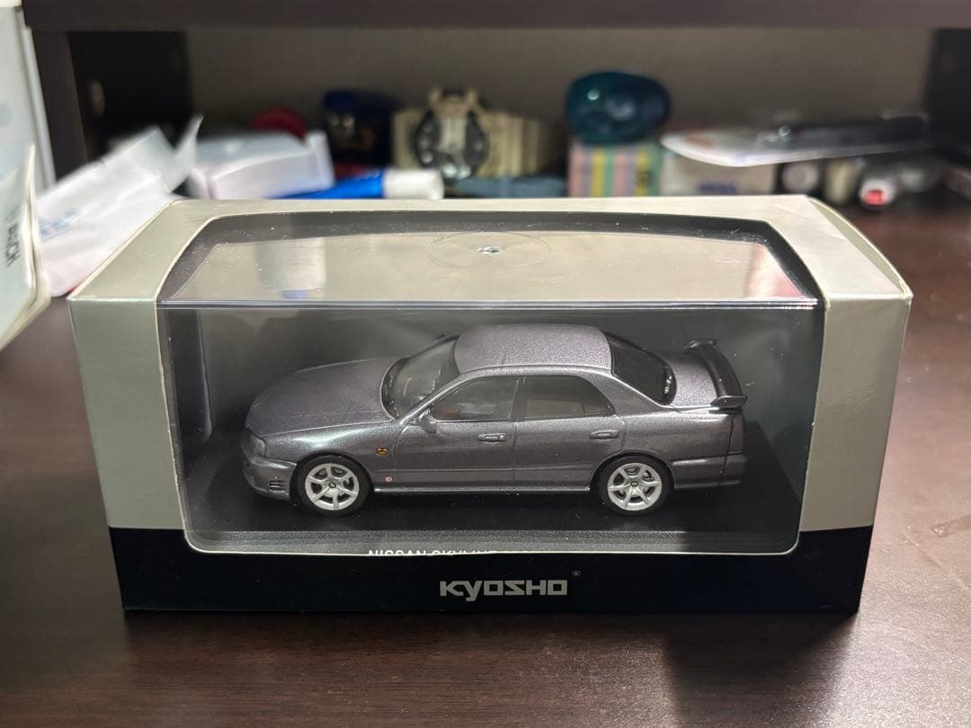 京商1/43 日産スカイライン25GT-Xターボ 1998 シルバー