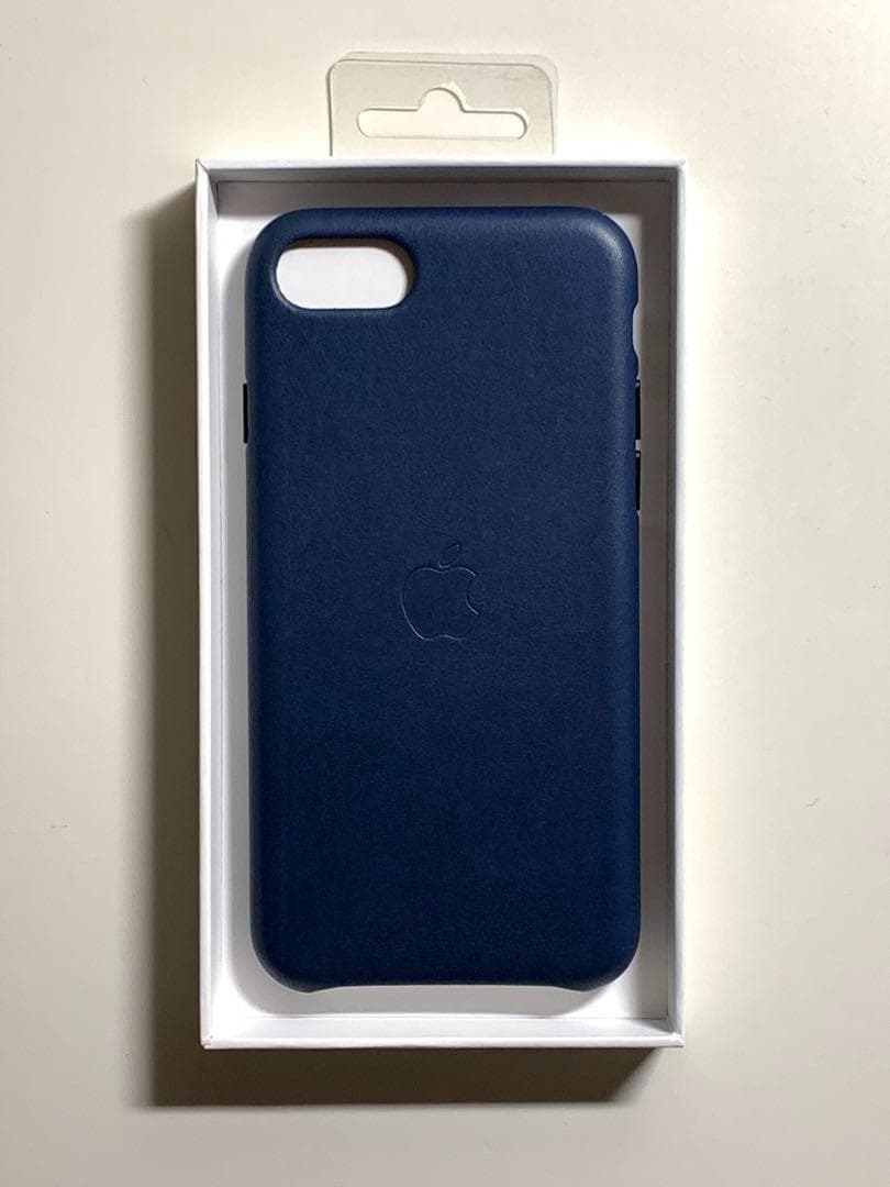 【新品】純正iPhone 7 / 8 / SEレザーケース・ミッドナイトブルー②