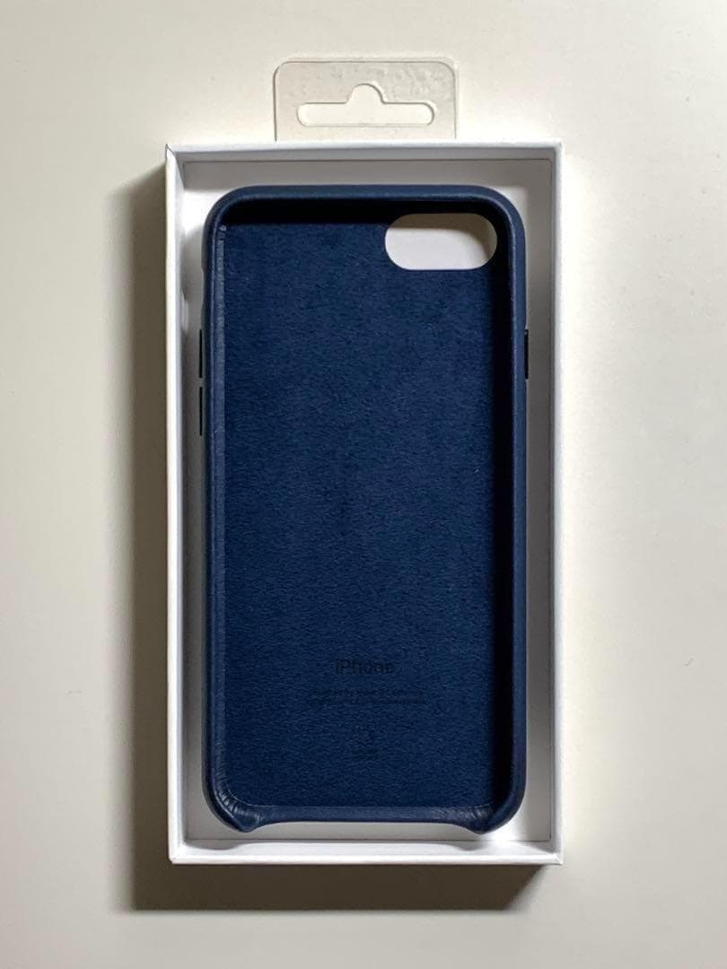 【新品】純正iPhone 7 / 8 / SEレザーケース・ミッドナイトブルー②