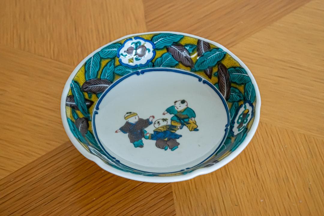 【週末限定値下】九谷焼 青郊窯 吉田屋風 5号皿　5枚セット