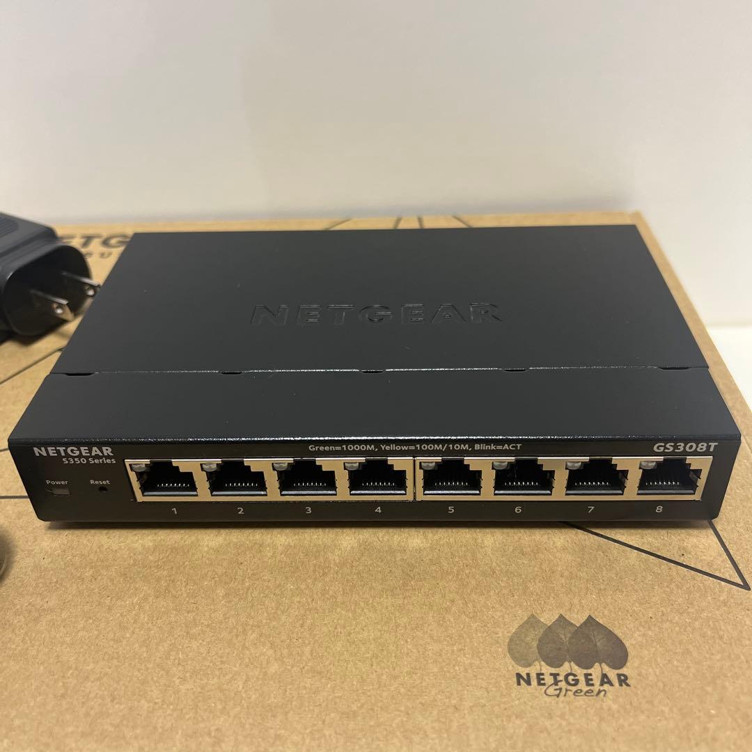 スマートスイッチ NETGEAR GS308T ギガビット 8ポート