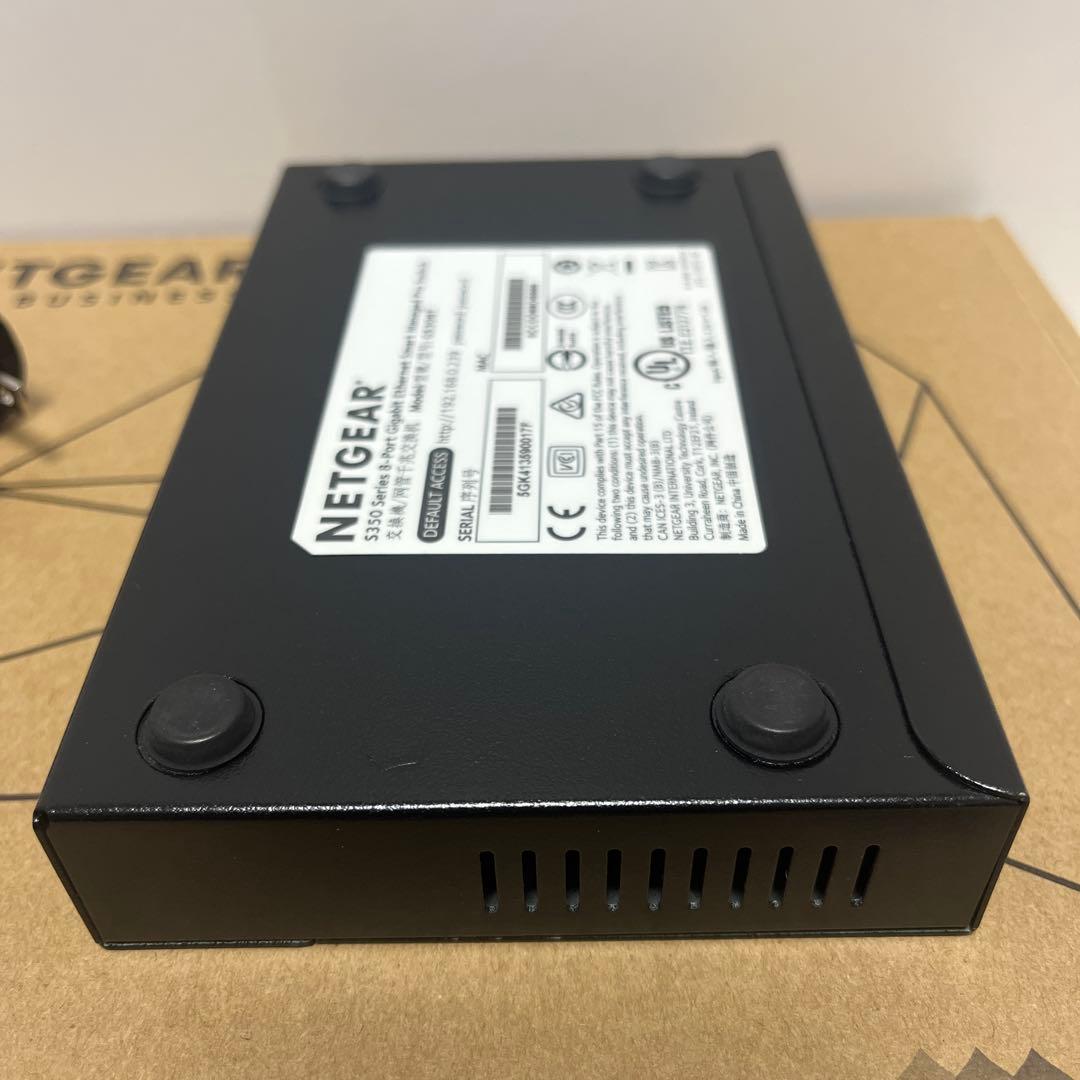 スマートスイッチ NETGEAR GS308T ギガビット 8ポート