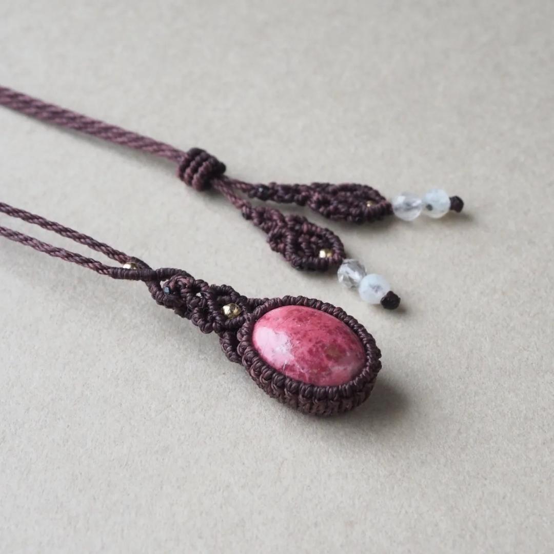チューライト マクラメ ネックレス
