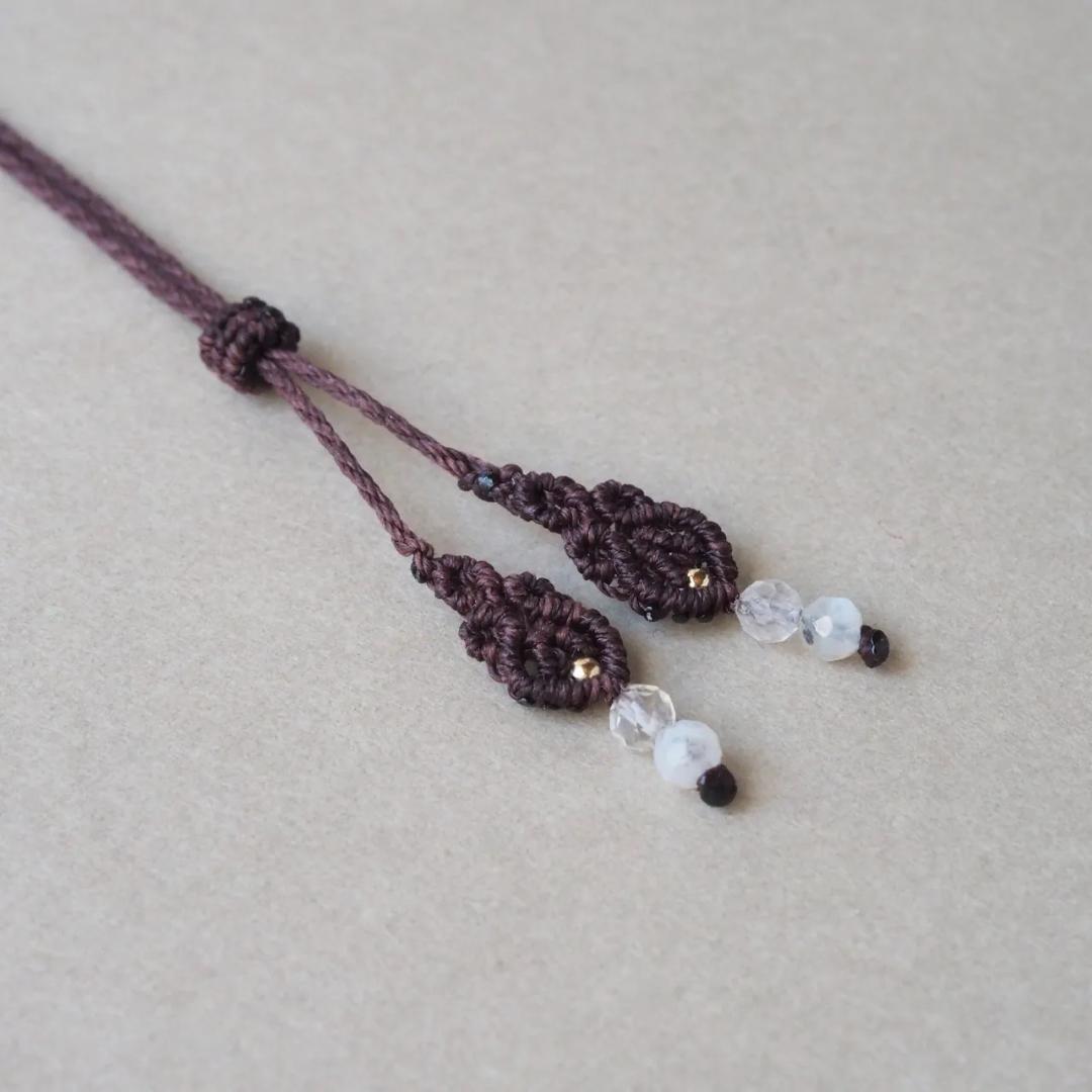 チューライト マクラメ ネックレス
