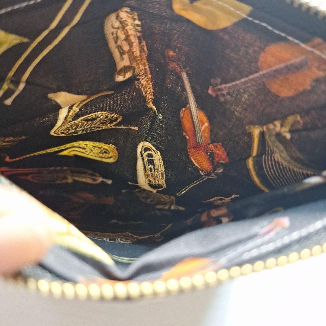 インコ、シマエナガ、オカメインコパネル生地　ハンドメイド　フラットポーチ